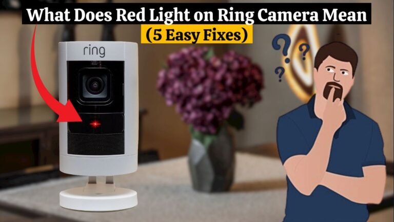 Red Light on Ring Camera