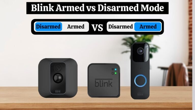 Blink Armed vs Disarmed